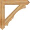 Ekena Millwork Balboa Arts & Crafts Rough Sawn Bracket, Western Red Cedar, 6"W x 40"D x 40"H BKT06X40X40BOA03RWR - alternate 3
